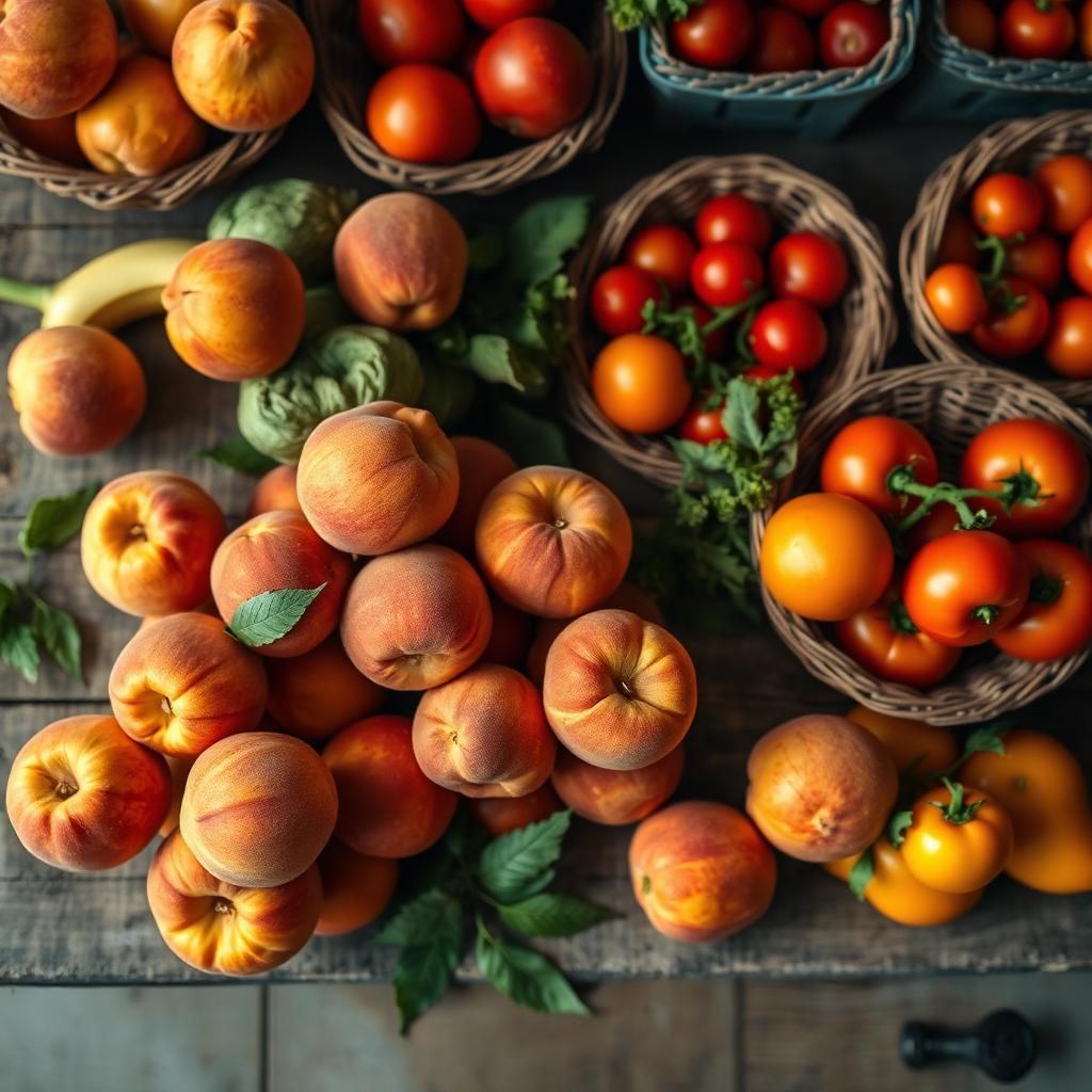 Georgia peaches & heirlooms